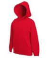 SS106B 62037 Kids Hooded Sweat 70/30 Red colour image